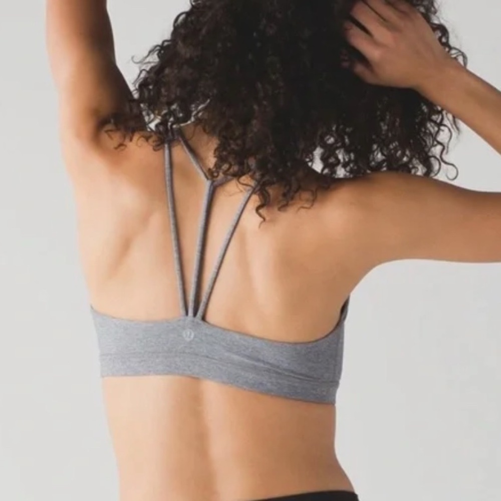 Lululemon Trinity Bra ll Heathered Slate Gray High-Neck Sports Bra